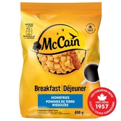 McCain Homefries 650 g, $0.92/100g