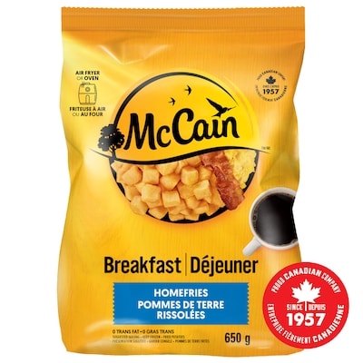 McCain Homefries 650 g, $0.84/100g