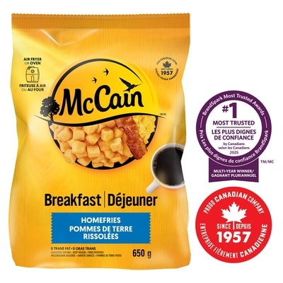 McCain Pommes de terre rissolées 650 g, 0,46 $/100g