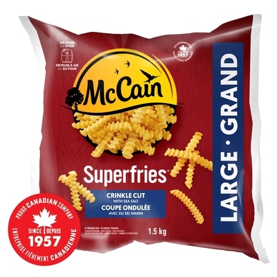 McCain Frites à coupe ondulée Superfriesᴹᴰ 1.5 kg, 0,53 $/100g