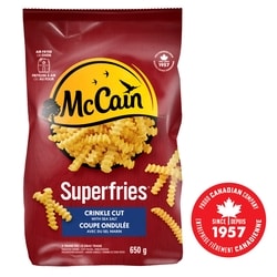 McCain Frites à coupe ondulée Superfriesᴹᴰ 650 g, 0,77 $/100g