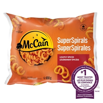 McCain Super Spirals - Curly Fries 650 g, $0.84/100g