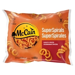 McCain Super Spirals - Curly Fries 650 g, $0.92/100g