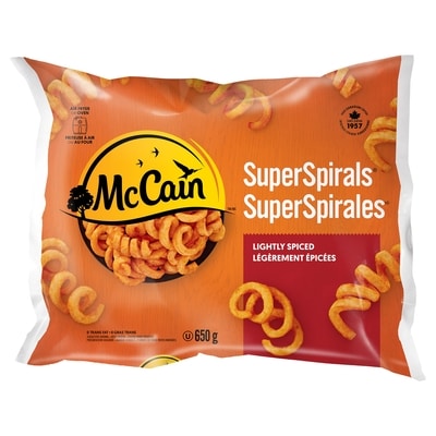 McCain Super Spirals - Curly Fries 650 g, $0.69/100g