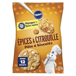 Pillsbury Biscuits Prêts à cuire épices et citrouille 396 g, 1,26 $/100g