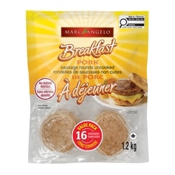 Marcangelo Pork Breakfast Patties 1.2 kg, $1.00/100g
