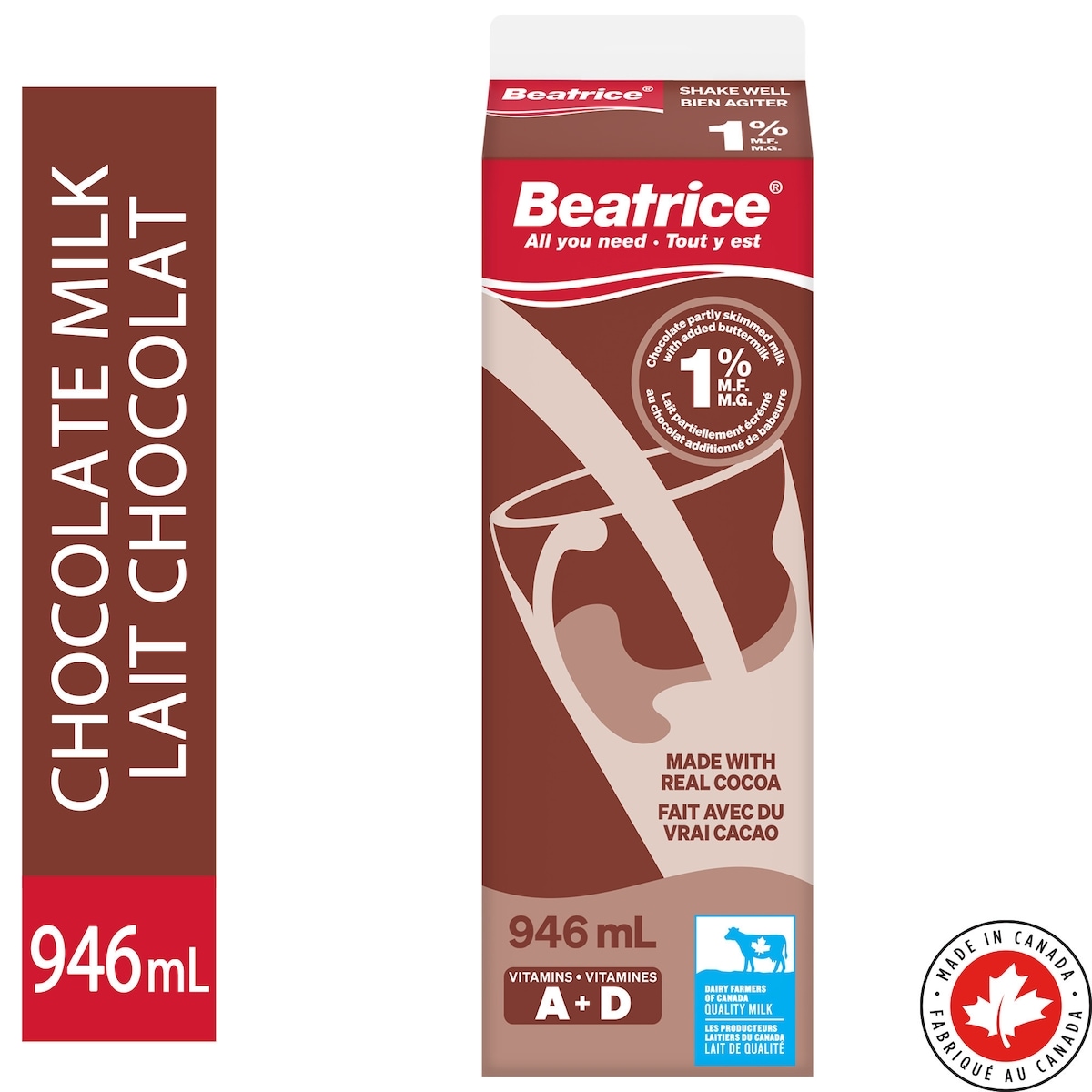 Beatrice Partly Skimmed Chocolate Milk 1%