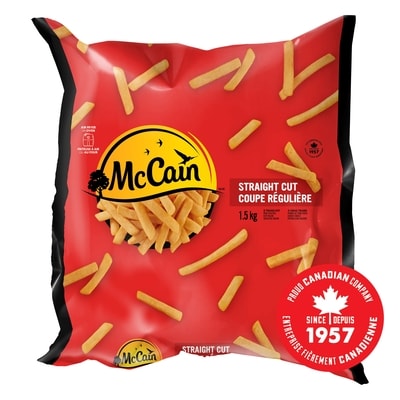 McCain Straight Cut French Fries 1.5 kg, $0.47/100g