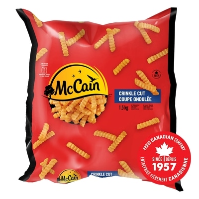 McCain Crinkle Cut French Fries 1.5 kg, $0.47/100g