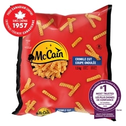 McCain Crinkle Cut French Fries 1.5 kg, $0.45/100g