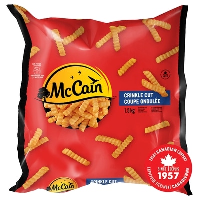 McCain Frites à coupe ondulée 1.5 kg, 0,57 $/100g