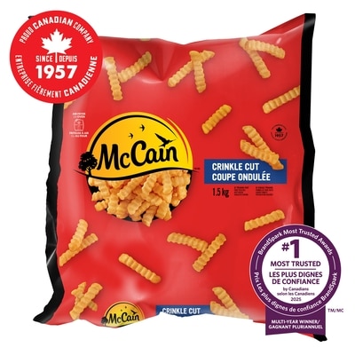 McCain Frites à coupe ondulée 1.5 kg, 0,57 $/100g
