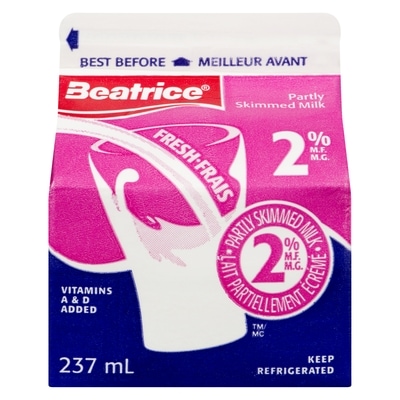 Beatrice 2% Milk 237 ml, $0.56/100ml