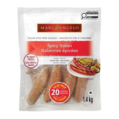 Marc Angelo Saucisses italiennes, fortes 1.4 kg, 0,92 $/100g