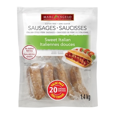 Marcangelo Italian Sausages, Sweet 1.4 kg, $1.07/100g