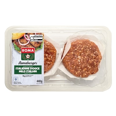 Roma burger Italienne Douce 440 g, $2.04/100g