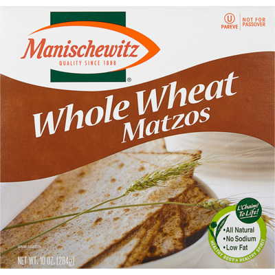 Manischewitz Kosher Whole Wheat Matzo 284 g, $2.46/100g