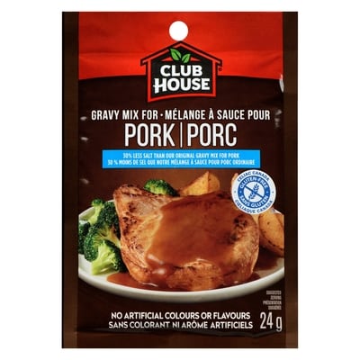 Club House Mélange á sauce porc sans gluten, moins de sel 24 g, 5,79 $/100g