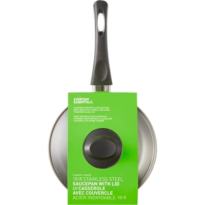 Everyday Essentials Casserole en acier inoxydable 2 pintes 1 ea, 22,00 $/1ch