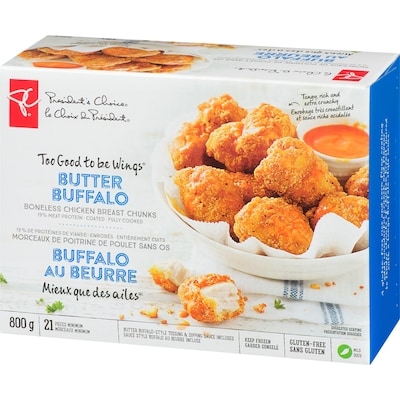 Too Good To Be Wings Boneless Chicken Breast Chunks, Butter Buffalo