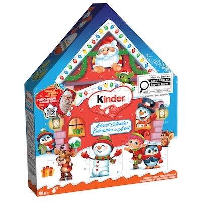 Kinder Christmas 2026 Advent Calendar, 24 Assorted Christmas Chocolates, Classic Edition 182 g, $8.79/100g