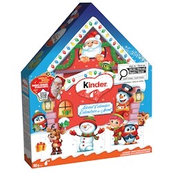 Kinder Noël 2026 Calendrier de l'Avent, 24 Chocolats de Noël Assortis, Édition Classique 182 g, 8,79 $/100g