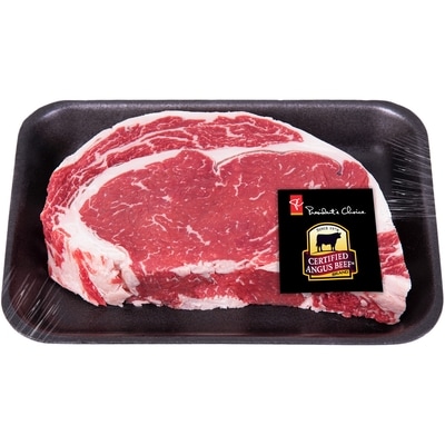 President's Choice Certified Angus Beef Grilling Ribeye Steak Boneless $69.20/1kg $31.40/1lb