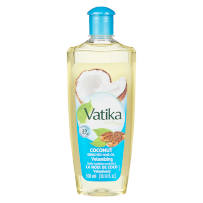 Dabur Vatika Huile capillaire enrichie à la noix de coco 300 ml, 3,33 $/100ml