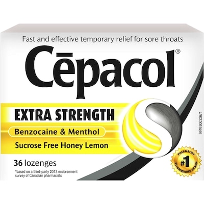 Cepacol Extra Strength Sucrose Free Honey Lemon Value Pack, Sore Throat Lozenges 36 ea, $0.31/1ea