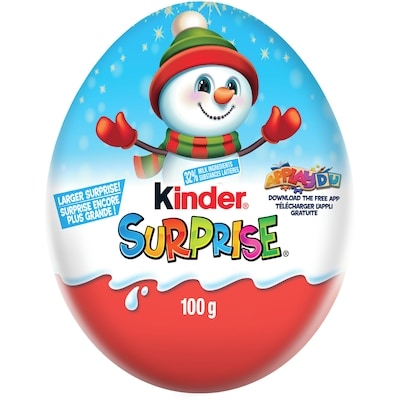Kinder SURPRISE Chocolate Egg with Toy, Classic, Big Christmas Gift 100 g, $7.99/100g