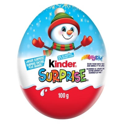 SURPRISE Milk Chocolate Egg with Toy, Classic Edition, Christmas Gift with Surprise