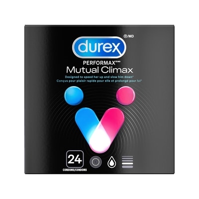 Durex Condoms nervurés Performax Mutual Climax 24 ea, 1,08 $/1ch
