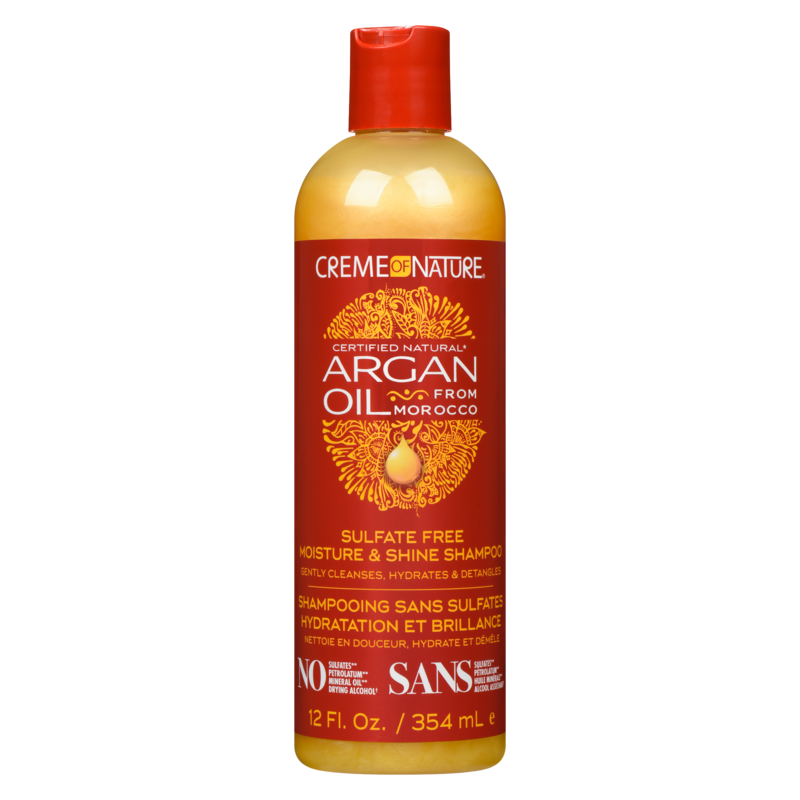 Shampoing hydratation et brilliance à l’huile d’argan Creme Of Nature