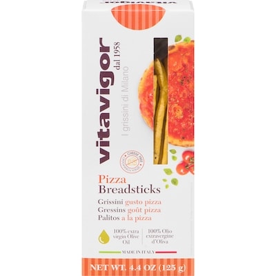 VitaVigor Breadsticks, Pizza 125 g, $1.83/100g