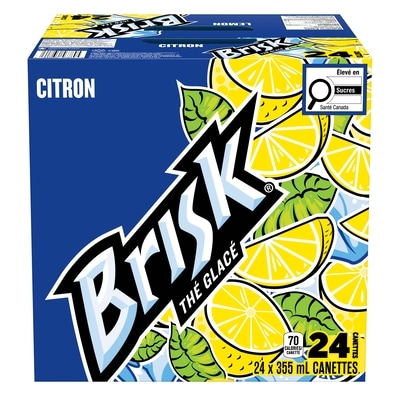 Brisk Brisk Thé Glacé Citron Cube 24x355.0 ml, 0,19 $/100ml