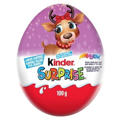 SURPRISE Milk Chocolate Egg with Toy, Pink Edition, Christmas Gift with Surprise