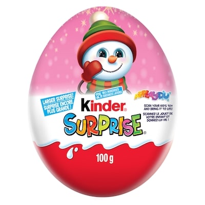 SURPRISE Milk Chocolate Egg with Toy, Pink Edition, Christmas Gift with Surprise