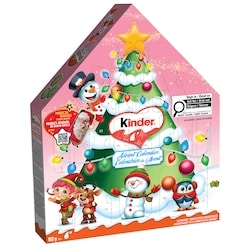Kinder Christmas 2025 Advent Calendar, 24 Assorted Christmas Chocolates, Pink Edition 182 g, $8.79/100g