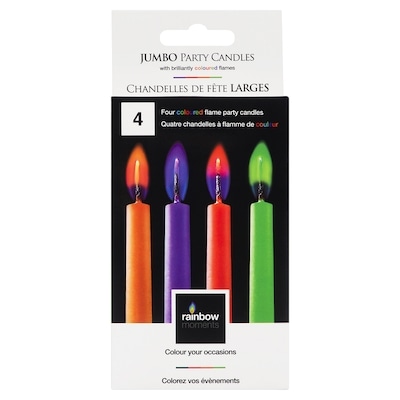 Rainbow Moment Candles, Jumbo 1 ea, $2.29/1ea
