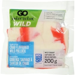 Green Ocean Go Flake Style Crab Flavoured Seafood 200 g, $0.50/100g