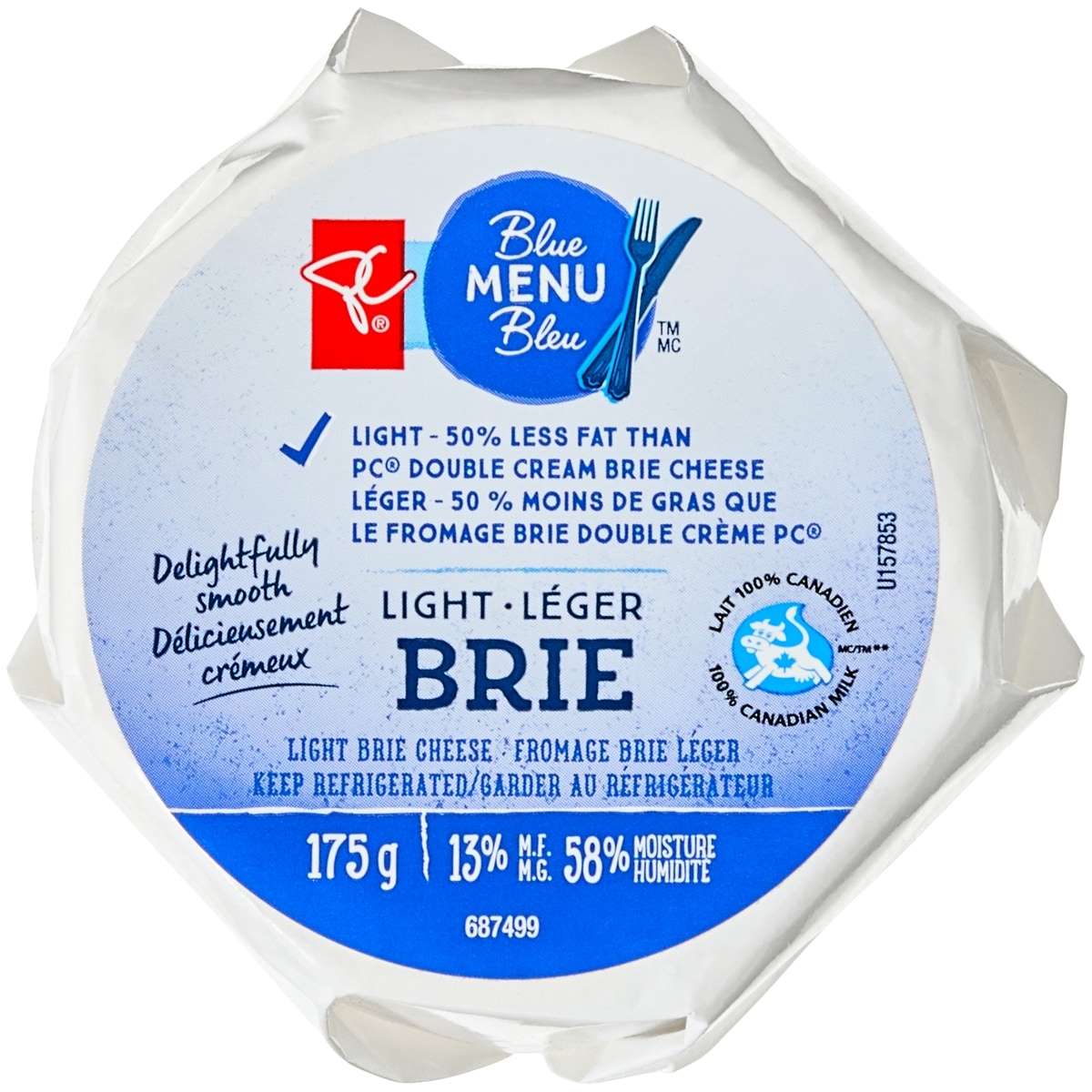 PC Blue Menu Brie Light Cheese