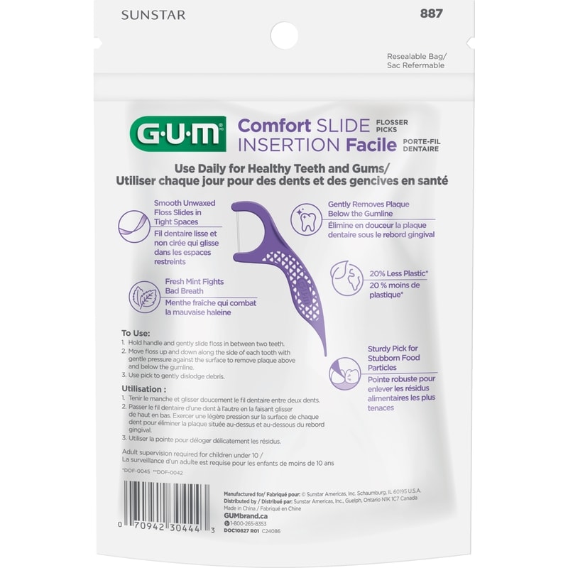 Comfort Slide Flossers, Mint