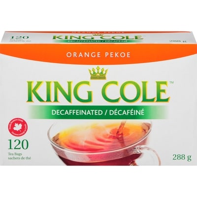 King Cole Orange Pekoe Tea, Decaffeinated 120 ea, $0.12/1ea