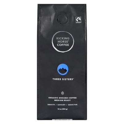 Kicking Horse Organic Fairtrade Medium Roast Ground Coffee, Three Sisters 284 g, $4.75/100g