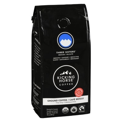 Organic Fairtrade Medium Roast Ground Coffee, Three Sisters
