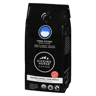 Organic Fairtrade Medium Roast Ground Coffee, Three Sisters
