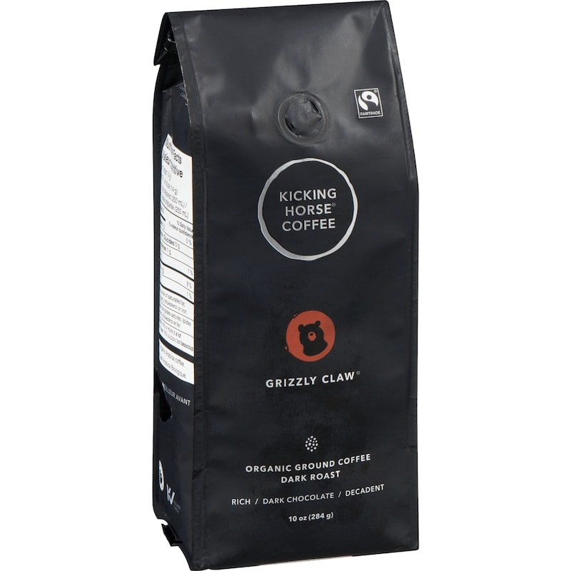 Organic Fairtrade Dark Roast Ground Coffee, Grizzly Claw