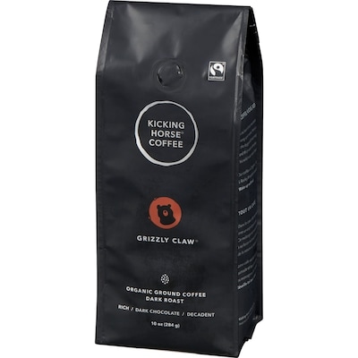 Organic Fairtrade Dark Roast Ground Coffee, Grizzly Claw