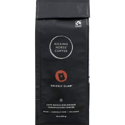 Kicking Horse Café Moulu Biologique Équitable Torréfaction Foncée, Grizzly Claw 284 g, 4,93 $/100g