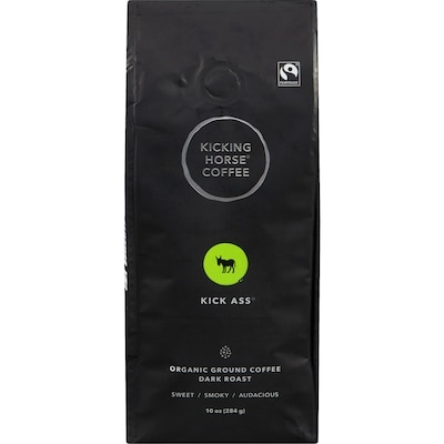 Kicking Horse Organic Fairtrade Dark Roast Ground Coffee, Kick Ass 284 g, $4.75/100g